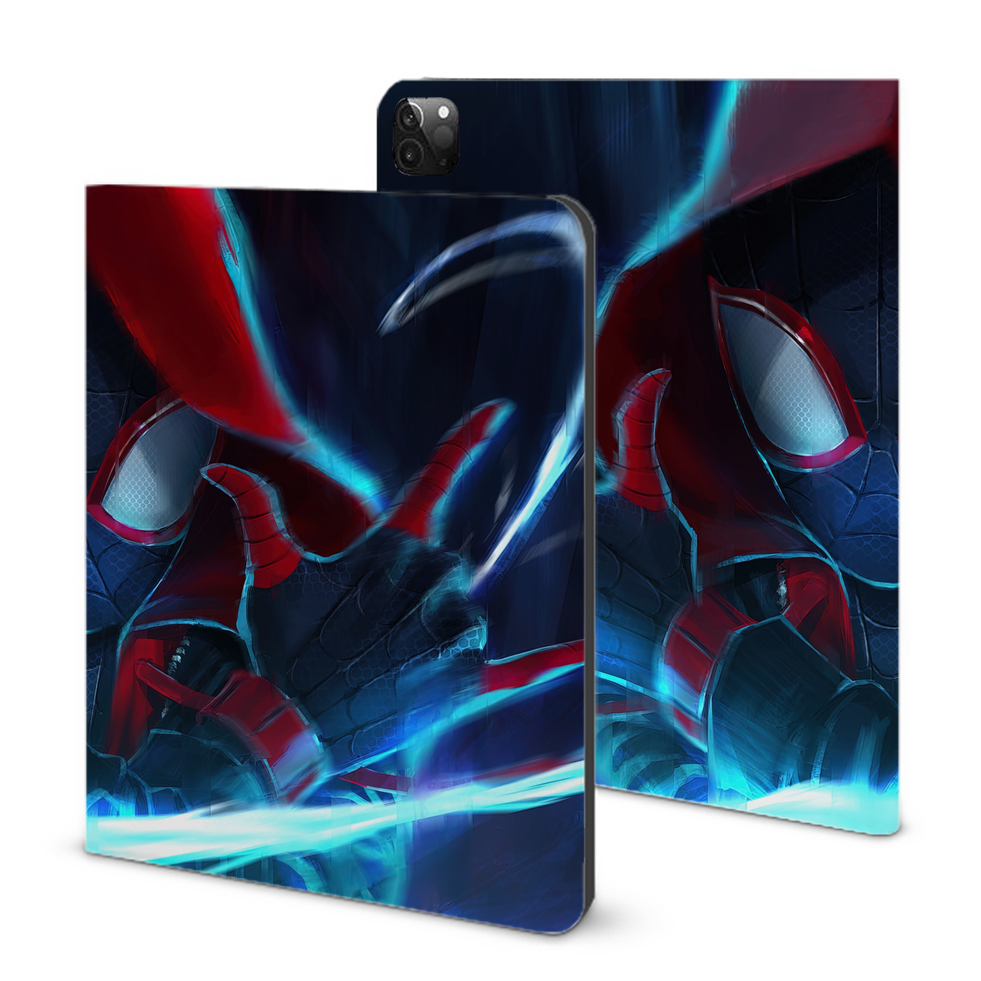 （画像用） Spider Man スパイダーマン IPadケース ペンホルダー付き ブックスタイルデザイン